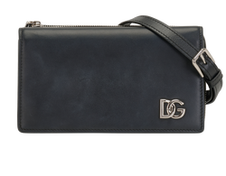 Crossbody, Leather, Black, MII, 3*